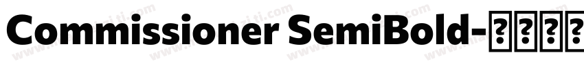 Commissioner SemiBold字体转换